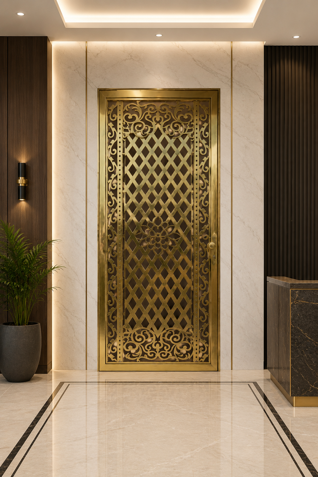 Rose Gold Entrance System