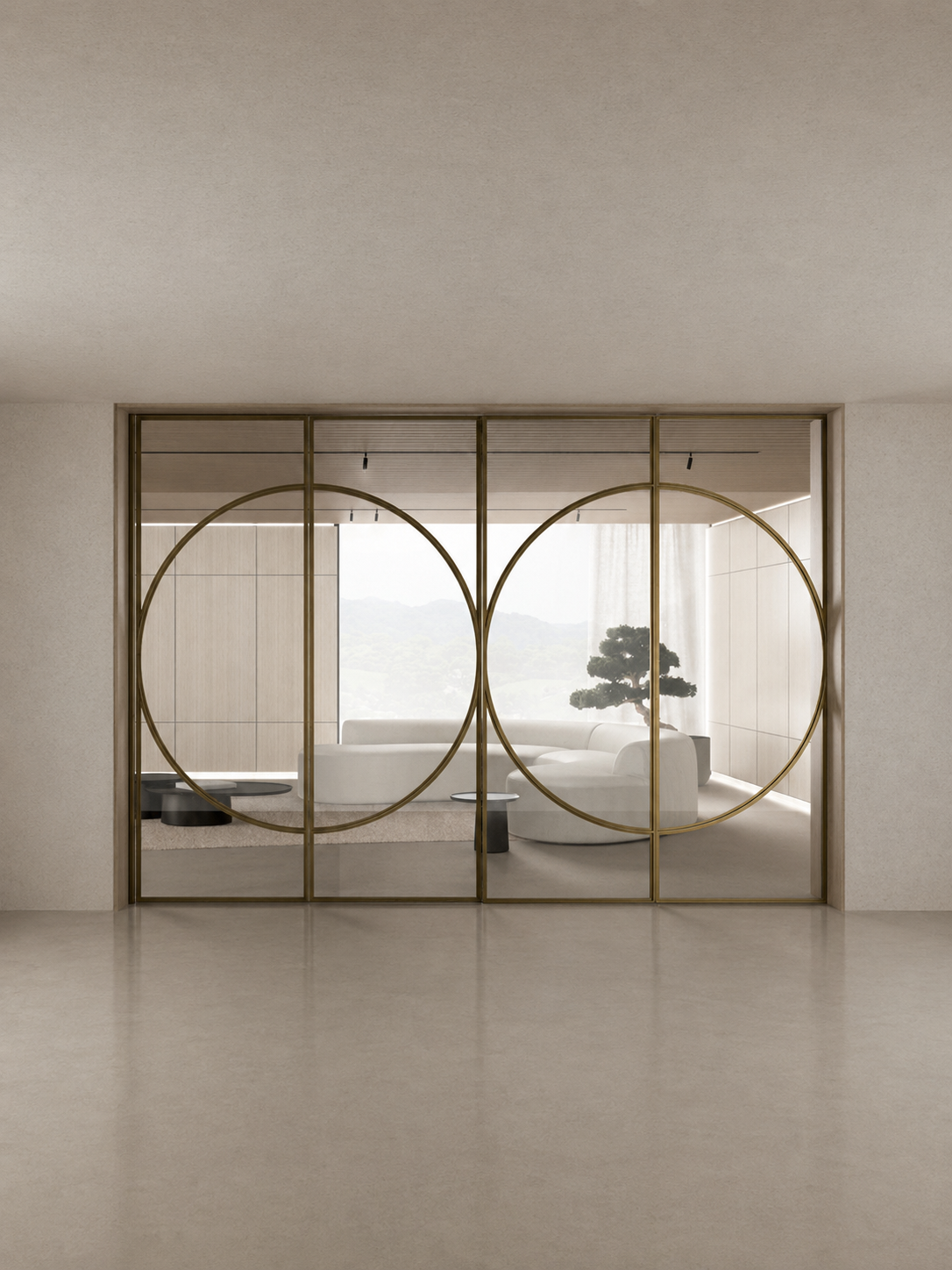 Brushed Brass Folding Portal