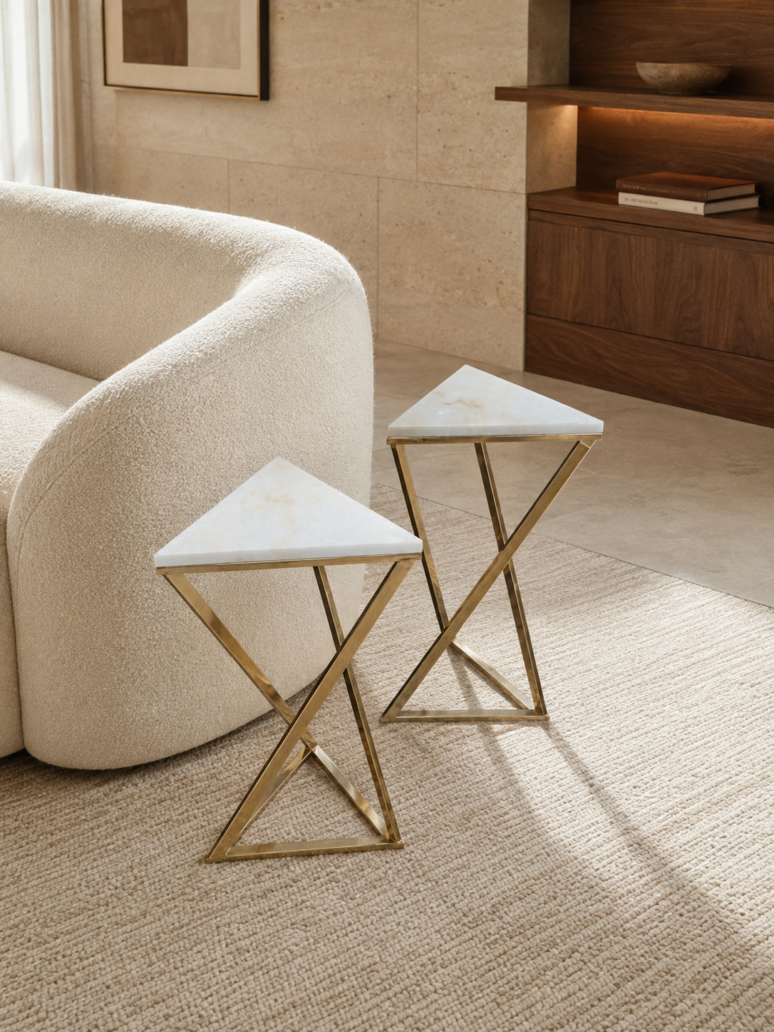 Champagne Console Piece